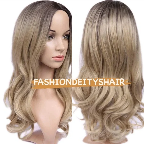 22 BLONDE OMBRE Full Cap WIG … NEW